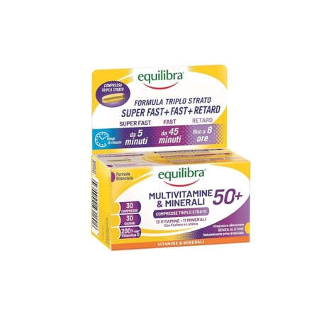 offerta a tempo: equilibra integratori alimentari, multivitamine & minerali 50+ — 33% da 8,99 € a 6,00 €