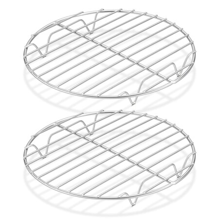 offerta a tempo: set di 2 griglie di raffreddamento in acciaio inox — 70% da 9,99 € a 2,99 €