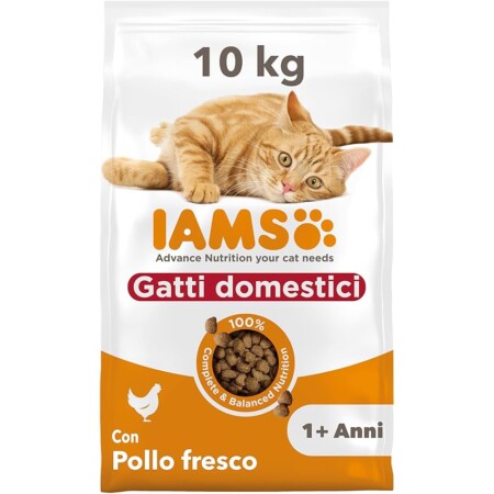 offerta a tempo: iams indoor cibo secco per gatti alimento secco per gatti di casa a partire da 1 anno — 15% da 55,00 € a 46,75 €
