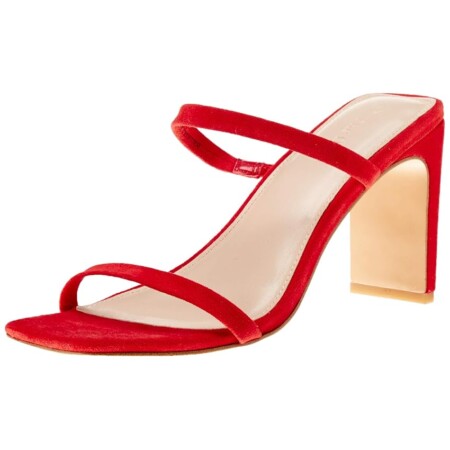offerta a tempo: the drop avery sandali con tacco alto a due cinturini heeled sandals da donna — 19% da 47,90 € a 38,80 €