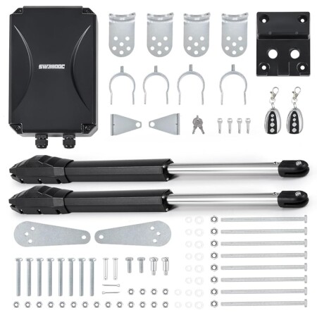 offerta a tempo: co z motore cancello battente 2 ante 80w automazione cancello battente con 2 telecomandi — 9% da 259,99 € a 237,49 €