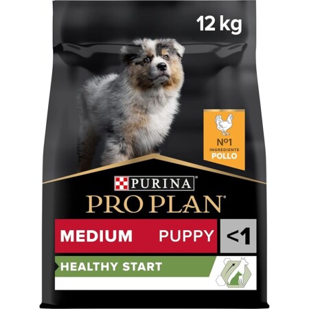offerta a tempo: purina pro plan healthy start medium crocchette per cani cuccioli con pollo sacco da 12kg — 24% da 58,25 € a 44,49 €
