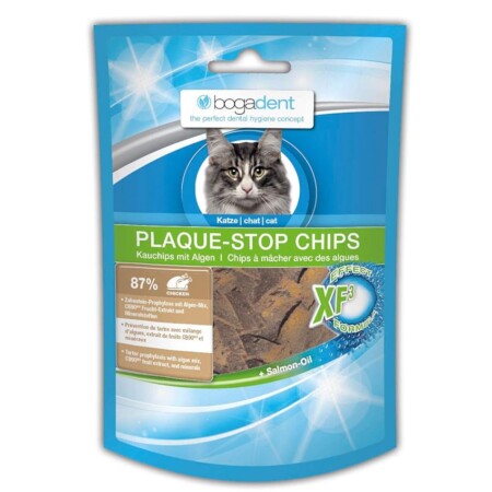 offerta a tempo: bogar ag bogadent plaque stop chips per gatti, 50 g — 26% da 6,69 € a 4,95 €