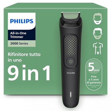 offerta a tempo: philips rasoio tutto in uno 9 in 1 — 22% da 44,99 € a 34,99 €