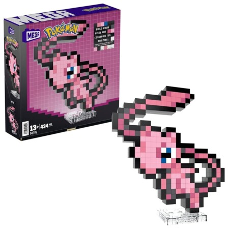 offerta a tempo: mega x pokémon mew pixel art da costruire con 434 pezzi — 48% da 24,99 € a 12,99 €
