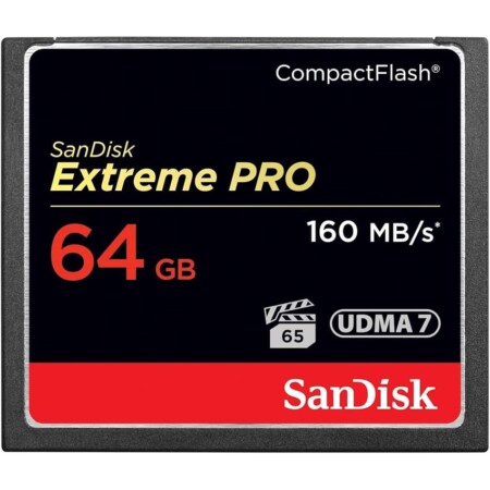 offerta a tempo: sandisk extreme pro 64 gb 160 mb/s compactflash memory card black/gold/red — 11% da 74,99 € a 66,89 €