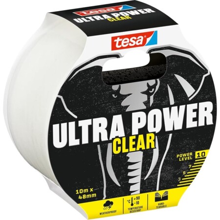 offerta a tempo: tesa nastro per riparazioni ultra power clear nastro di riparazione trasparente — 20% da 12,60 € a 10,06 €