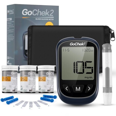 offerta a tempo: kit per misurare glicemia + accessori — 64% da 22,79 € a 8,28 €