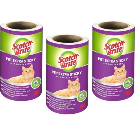 offerta a tempo: scotch brite pet extra sticky super adesiva ricarica spazzola per rimuovere i peli — 17% da 11,99 € a 9,99 €
