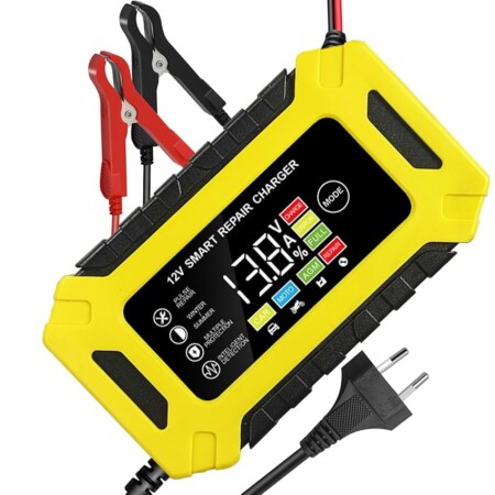 offerta a tempo: caricabatterie demergenza per auto con display lcd — 50% da 19,99 € a 9,99 €