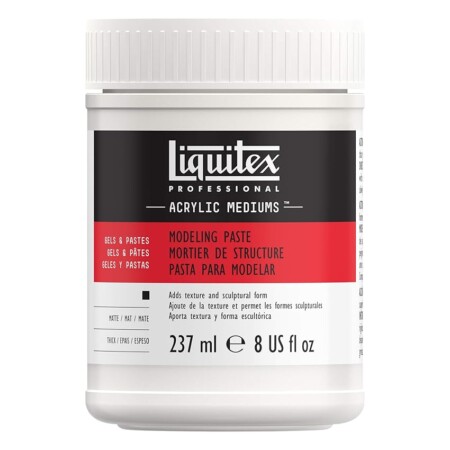 offerta a tempo: liquitex modeling paste acrylic gel medium 8oz, 237 ml (confezione da 1) — 27% da 17,50 € a 12,72 €
