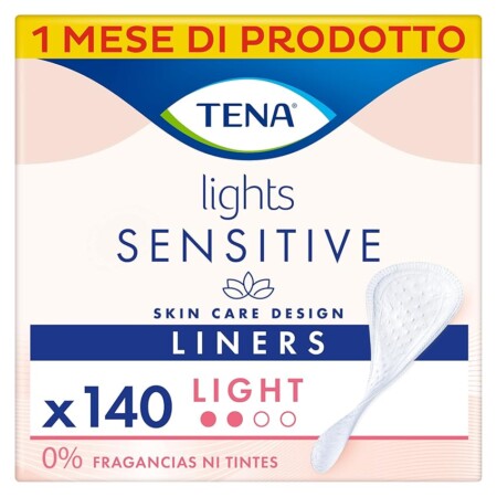 offerta a tempo: tena lights sensitive 140 proteggi slip (5 confezioni x 28 pezzi) — 40% da 14,99 € a 8,99 €