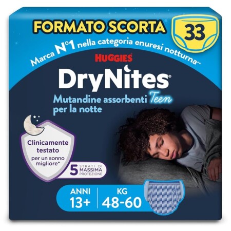 offerta a tempo: huggies drynites pannolini, taglia xl — 13% da 41,42 € a 35,95 €