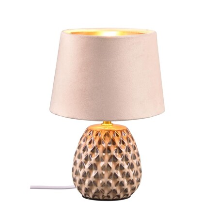 offerta a tempo: reality lampada da tavolo ariana r51531044, base in ceramica beige — 15% da 28,98 € a 24,61 €