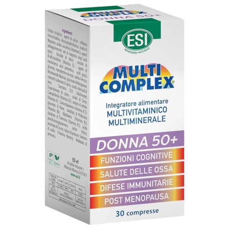 offerta a tempo: esi multicomplex donna 50+, integratore alimentare multivitaminico multiminerali — 27% da 10,90 € a 7,92 €