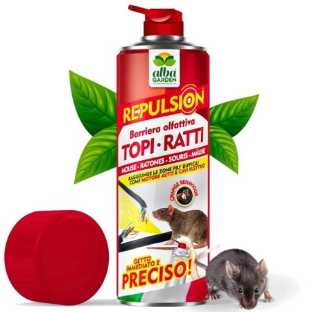 offerta a tempo: albagarden repellente spray per topi 600ml — 53% da 19,90 € a 9,40 €