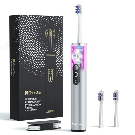 offerta a tempo: spazzolino elettrico sonico con sterilizzazione uv + 3 testine di ricambio — 75% da 39,99 € a 9,99 €