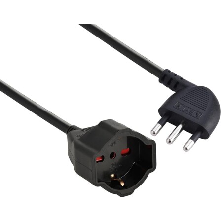 offerta a tempo: electraline 46107 prolunga 3 mt spina 16a e presa polivalente (schuko +10/16a) — 35% da 11,89 € a 7,73 €