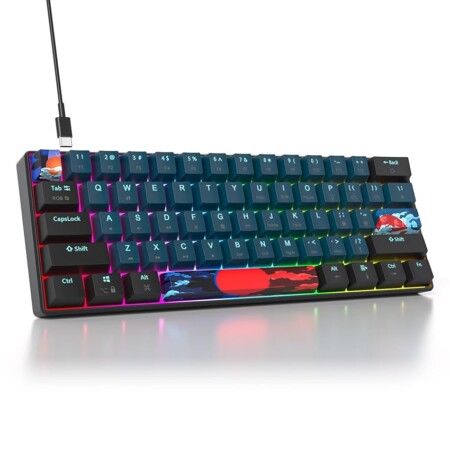 offerta a tempo: solidee tastiera meccanica retroilluminata da gaming — 60% da 59,90 € a 23,91 €