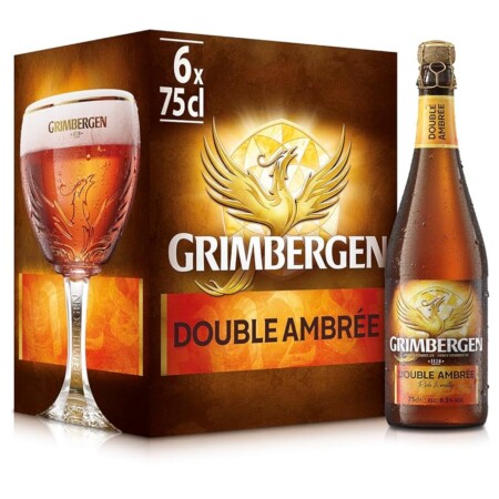offerta a tempo: grimbergen double ambrée, cassa con 6 bottiglie da 75cl — 21% da 23,94 € a 18,99 €