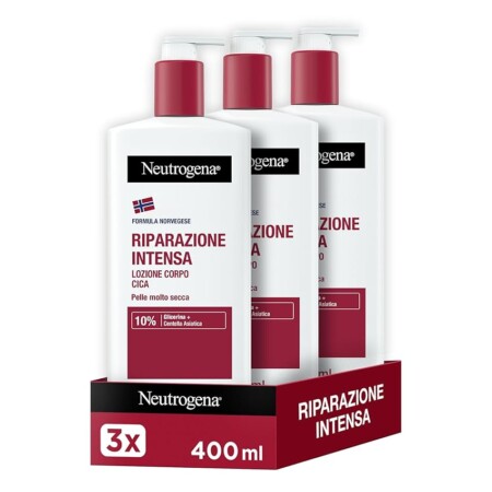 offerta a tempo: neutrogena formula norvegese – lozione corpo nutriente – 3 pezzi x 400ml — 29% da 25,99 € a 18,56 €