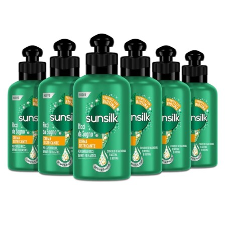 offerta a tempo: sunsilk crema districante per capelli ricci 6 flaconi — 40% da 14,94 € a 8,94 €