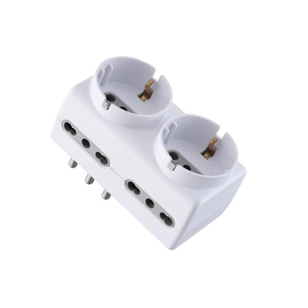 offerta a tempo: electraline adattatore multipresa con 6 prese — 60% da 9,59 € a 3,80 €