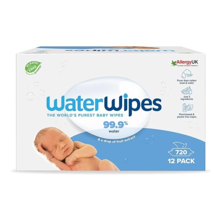 offerta a tempo: waterwipes original baby wipes, 720 pezzi (12 confezioni) — 15% da 39,99 € a 33,99 €