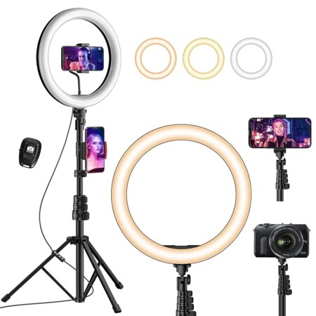 offerta a tempo: uphitnis 12" ring light, luce per selfie — 30% da 45,99 € a 32,32 €