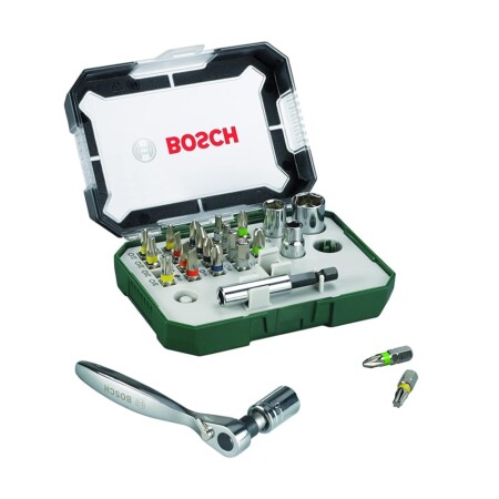 offerta a tempo: bosch – set di bit di avvitamento con cricchetto — 56% da 29,50 € a 12,99 €