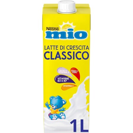 offerta a tempo: nestlÉ mio latte di crescita classico liquido, 8 brick da 1l (8l) — 25% da 21,20 € a 15,99 €