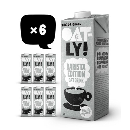 offerta a tempo: oatly bevanda d’avena edizione barista 1l (confezione da 6) — 22% da 17,94 € a 14,00 €