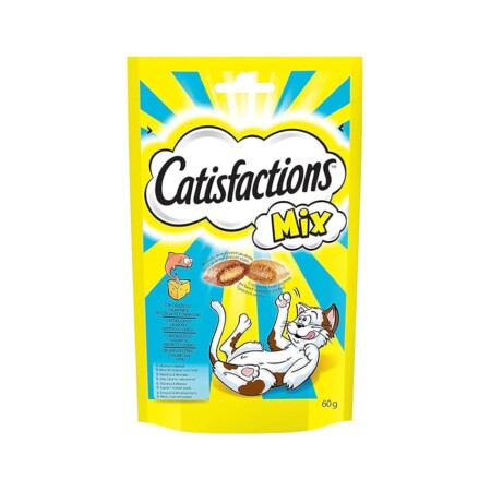 offerta a tempo: catisfactions mix snack per gatto con delizioso salmone e stuzzicante formaggio — 20% da 8,94 € a 7,14 €