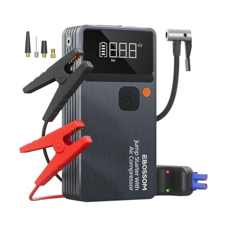 offerta a tempo: booster avviamento auto,avviatore per veicolo con compressore aria portatile,44.4wh — 7% da 69,99 € a 64,99 €