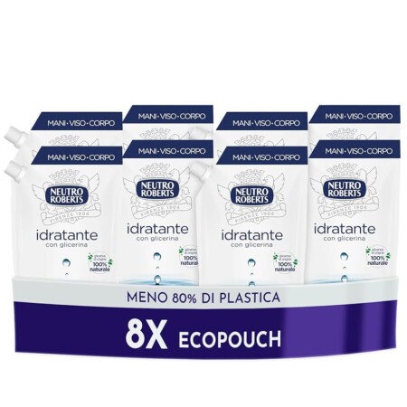 offerta a tempo: neutro roberts sapone liquido antibatterico ecoricarica 8 pezzi x 400ml — 40% da 19,99 € a 11,99 €