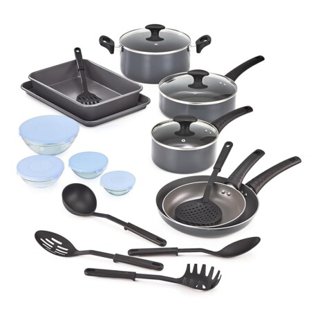 offerta a tempo: bella set di pentole e padelle + accessori da cucina — 54% da 99,99 € a 46,04 €
