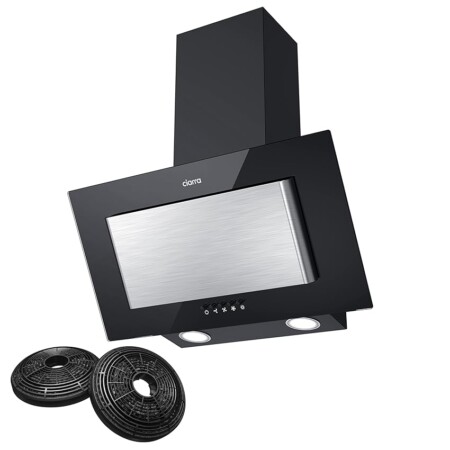 offerta a tempo: ciarra cbcb6736d classe a cappa aspirante inclinata 60 cm nero 350 m³/h 3 livelli — 35% da 159,99 € a 103,91 €