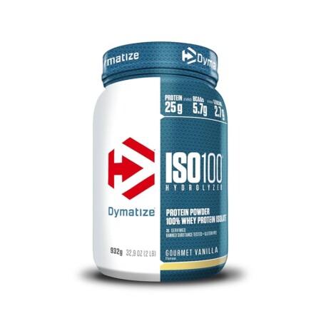 offerta a tempo: dymatize iso 100 hydrolyzed gourmet vanilla 932g – proteine del siero di latte idrolizzate — 16% da 44,99 € a 37,99 €
