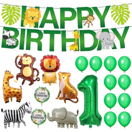 offerta a tempo: set di palloncini e decorazioni per festa di compleanno — 56% da 7,99 € a 3,49 €