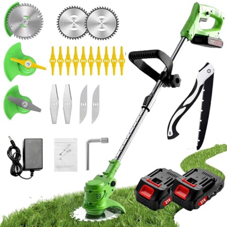 offerta a tempo: decespugliatore a batteria + accessori — 59% da 64,99 € a 26,90 €