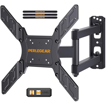 offerta a tempo: perlegear supporto da parete per tv da 26 a 60 pollici, staffa tv con braccio girevole ed estendibile — 5% da 27,54 € a 26,16 €