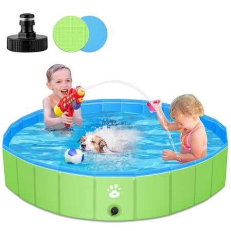 offerta a tempo: yikanwen piscina per cani pieghevole,piscina pieghevole per cani 120x30cm in pvc,piscina — 5% da 29,23 € a 27,77 €