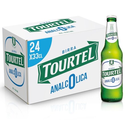 offerta a tempo: tourtel cassa birra analcolica con 24 bottiglie da 33 cl, 7.92 l — 14% da 23,12 € a 19,99 €