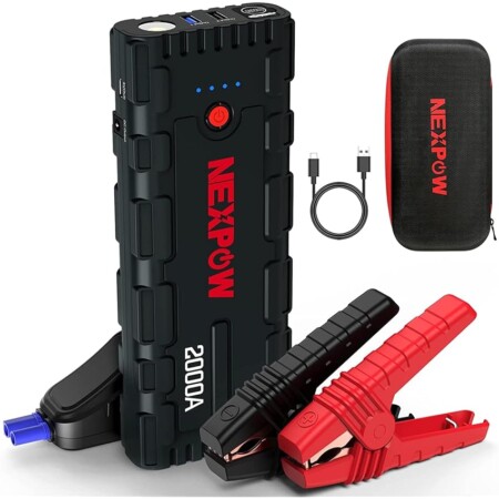 offerta a tempo: avviatore demergenza per auto con funzione caricabatterie portatile da 18000mah — 61% da 69,99 € a 27,07 €