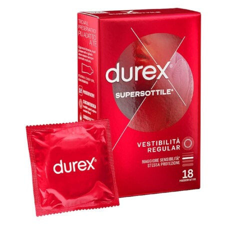 offerta a tempo: durex supersottile, preservativi ultra sottili vestibilità regular — 30% da 17,90 € a 12,49 €