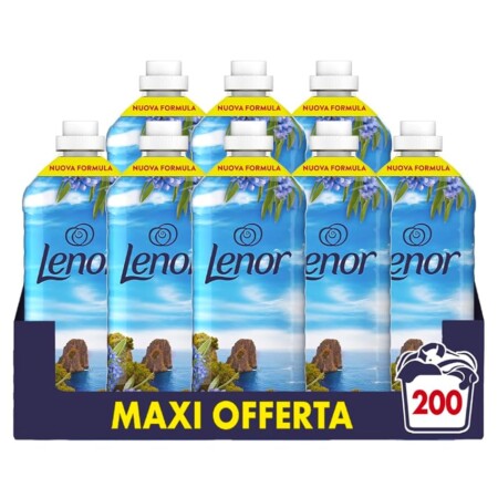 offerta a tempo: lenor ammorbidente concentrato essenze d’italia, 440 lavaggi (8x55) — 36% da 47,99 € a 30,95 €