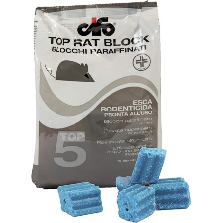offerta a tempo: cifo veleno per topi e ratti, esca ratticida e topicida in blocchi potente e appetibile — 21% da 9,29 € a 7,31 €