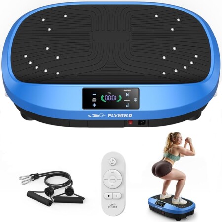 offerta a tempo: piastra vibrante per esercizi fitness con 120 velocità regolabili — 31% da 129,99 € a 89,99 €