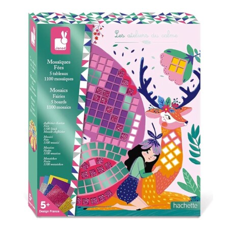 offerta a tempo: janod – set creativo mosaici in gommapiuma fate – les ateliers du calme — 15% da 16,99 € a 14,44 €