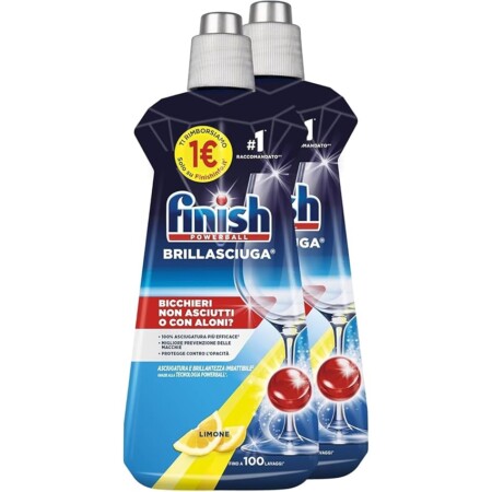 offerta a tempo: finish brillantante additivo lavastoviglie 2 pezzi — 42% da 12,08 € a 6,99 €